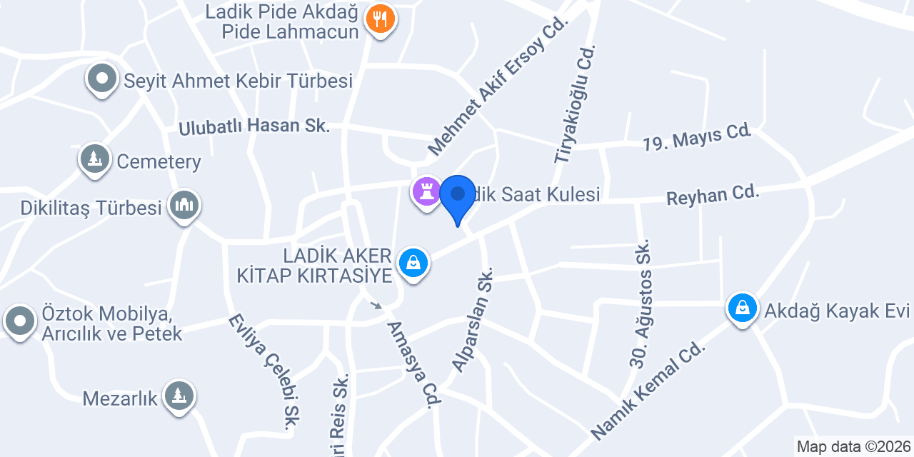 Serbest Veteriner Kliniği konumu