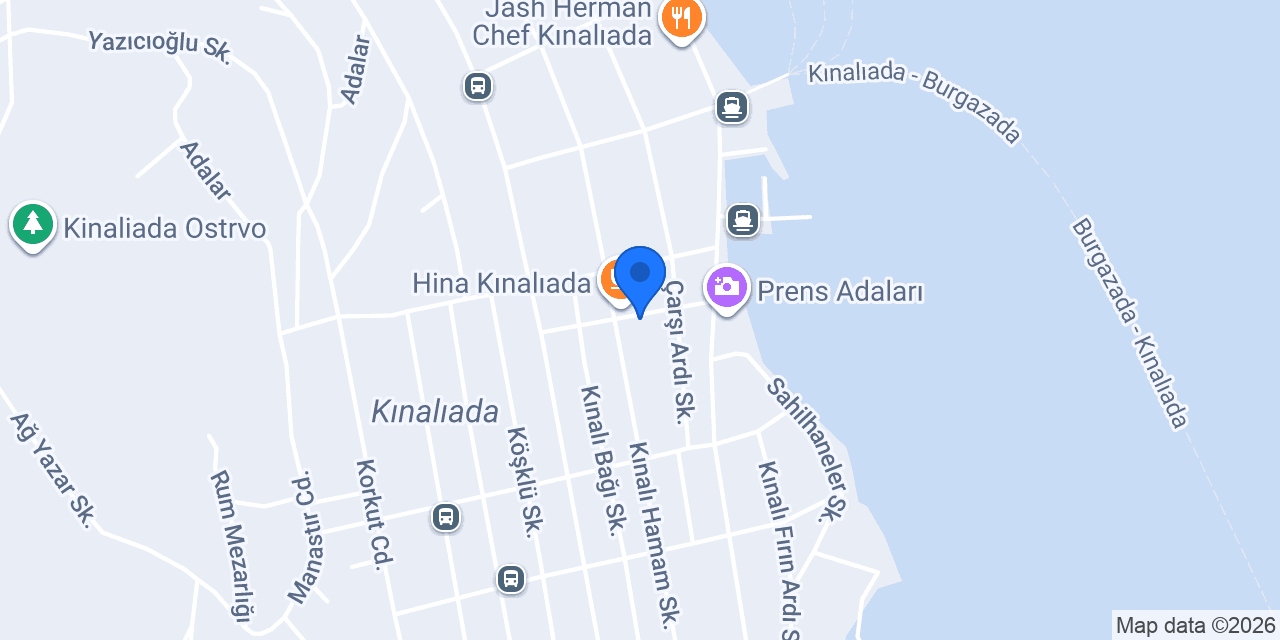 Çınaraltı Kuyu Restaurant - Kınalıada konumu