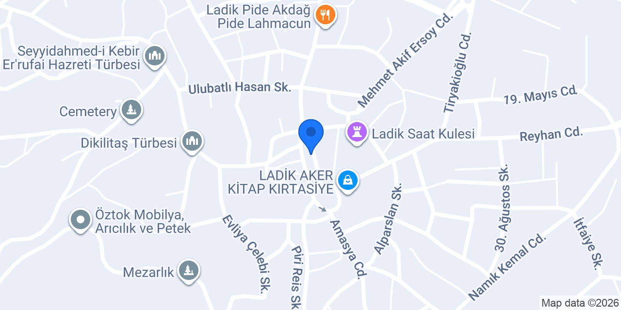 KILIÇ HAFRİYAT LADİK konumu