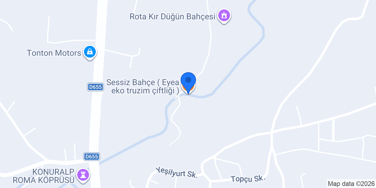 Sessiz Bahçe ( Eyea eko truzim çiftliği ) konumu