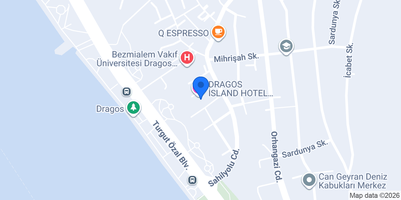 DRAGOS İSLAND HOTEL RESTAURANT&SPA konumu