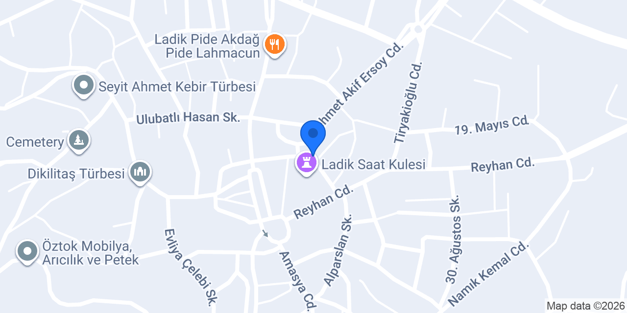 Akdağ Veteriner Kliniği konumu