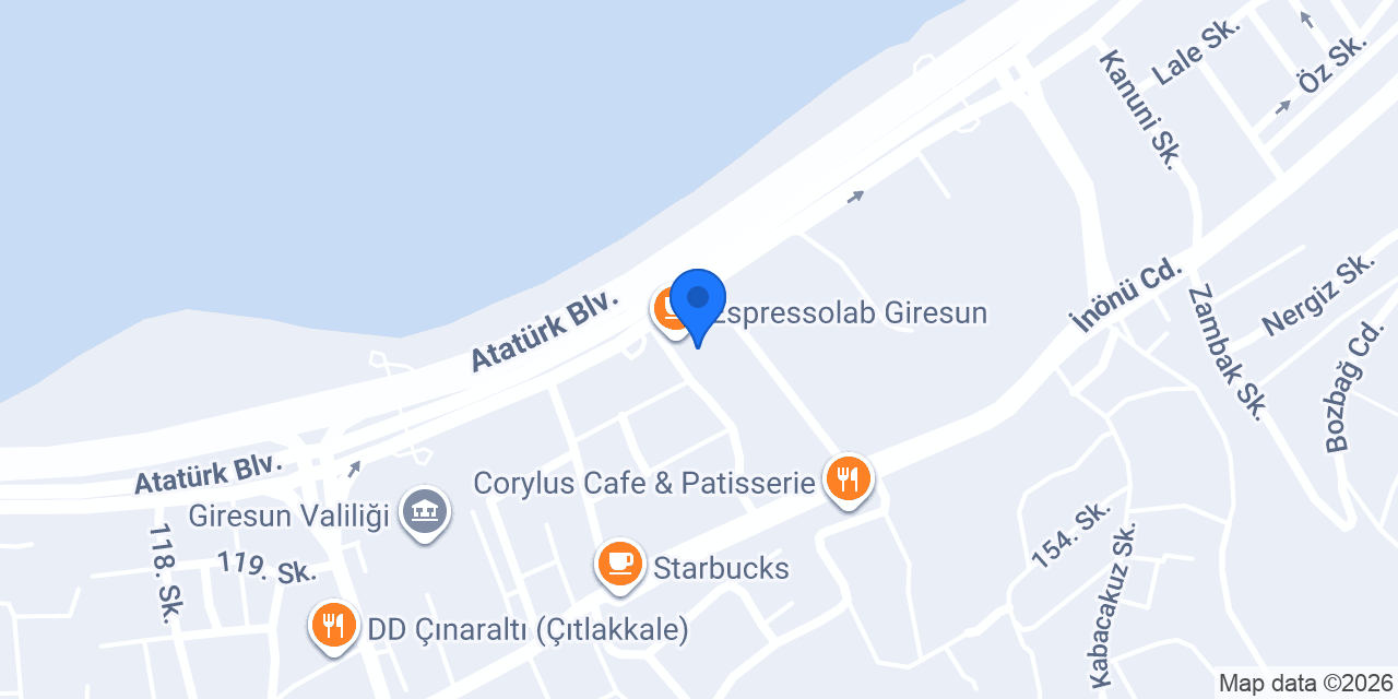 Crakers Pizza Giresun konumu