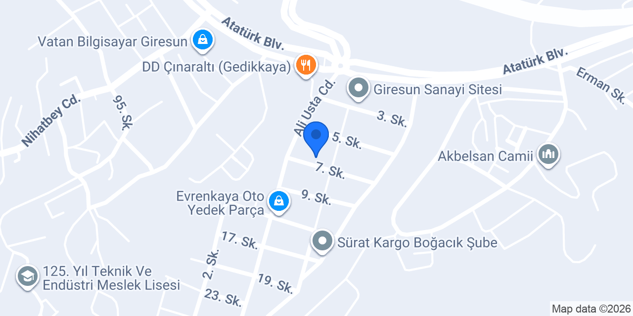 Sedef Oto AKSESUAr konumu