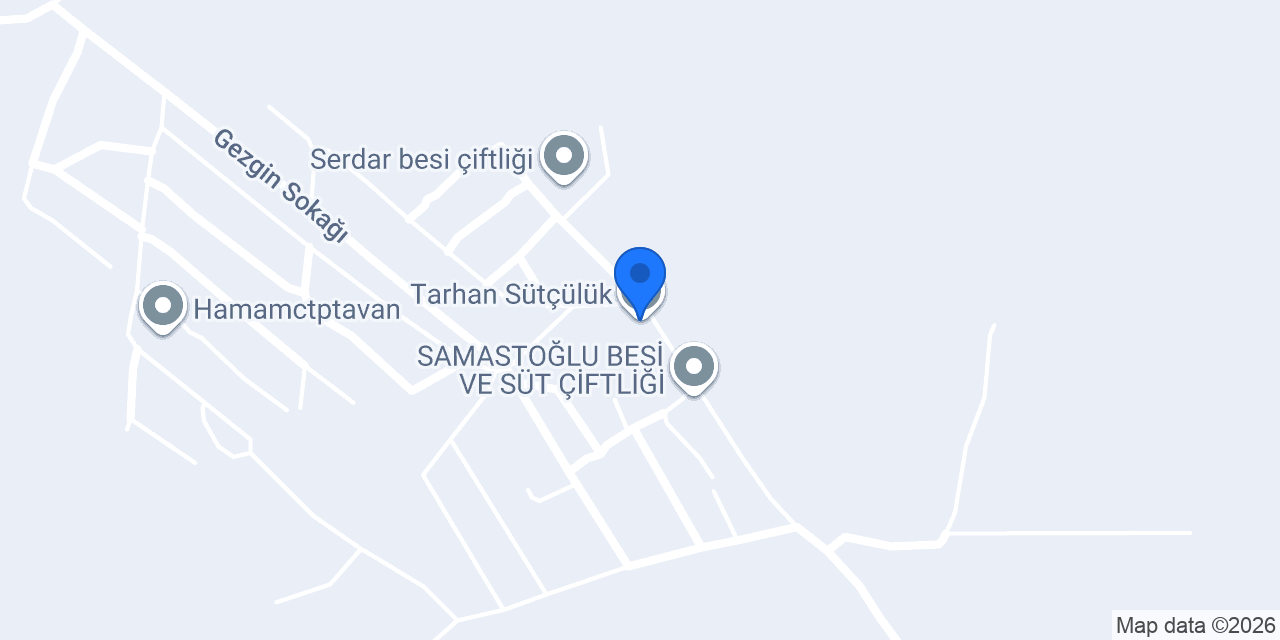 Tarhan Sütçülük konumu