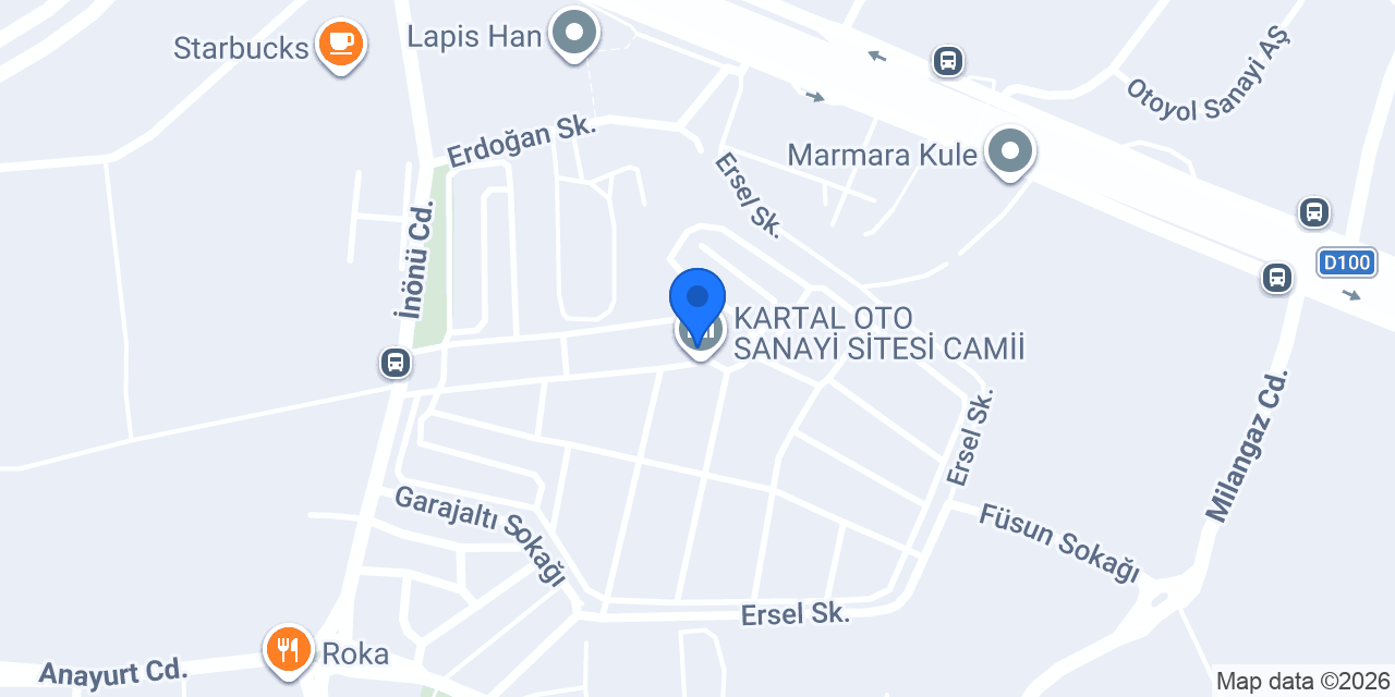 Ekşioğlu Rot Balans Continental konumu