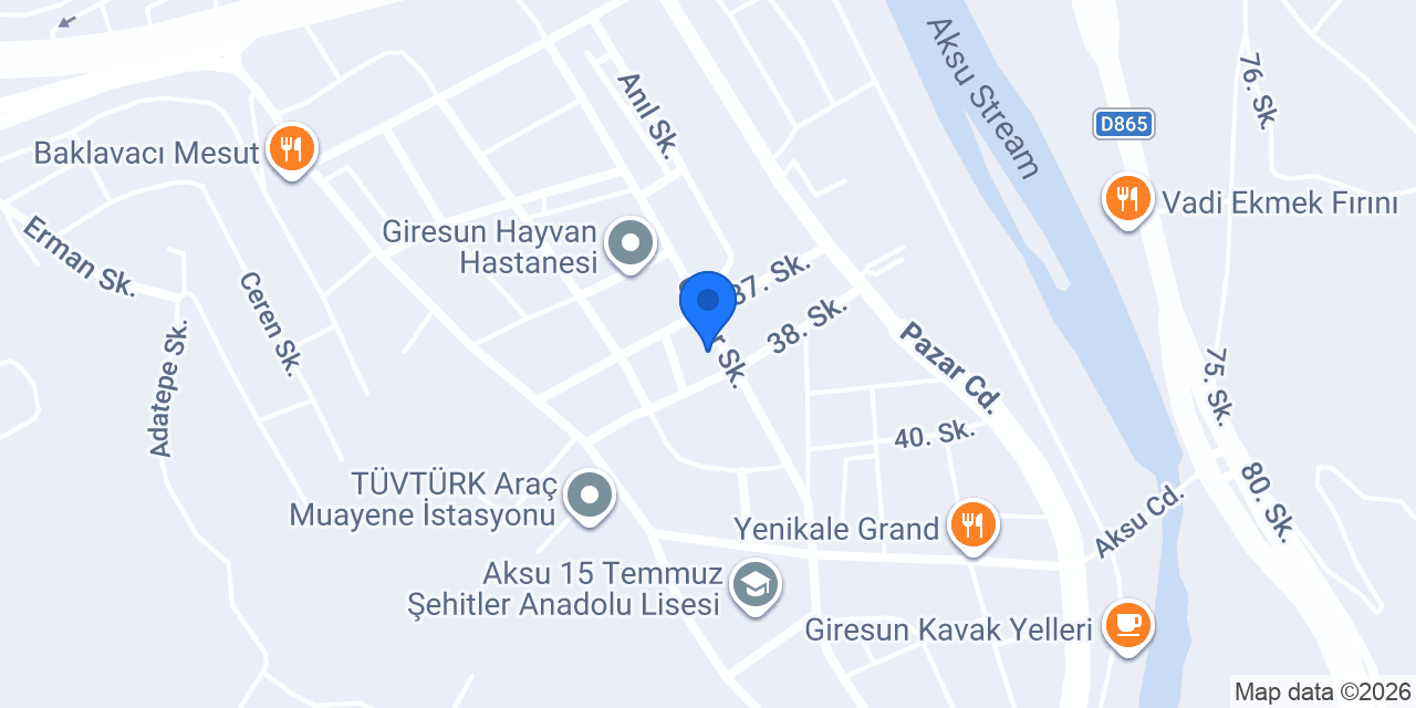 Altuğ Dondurma konumu