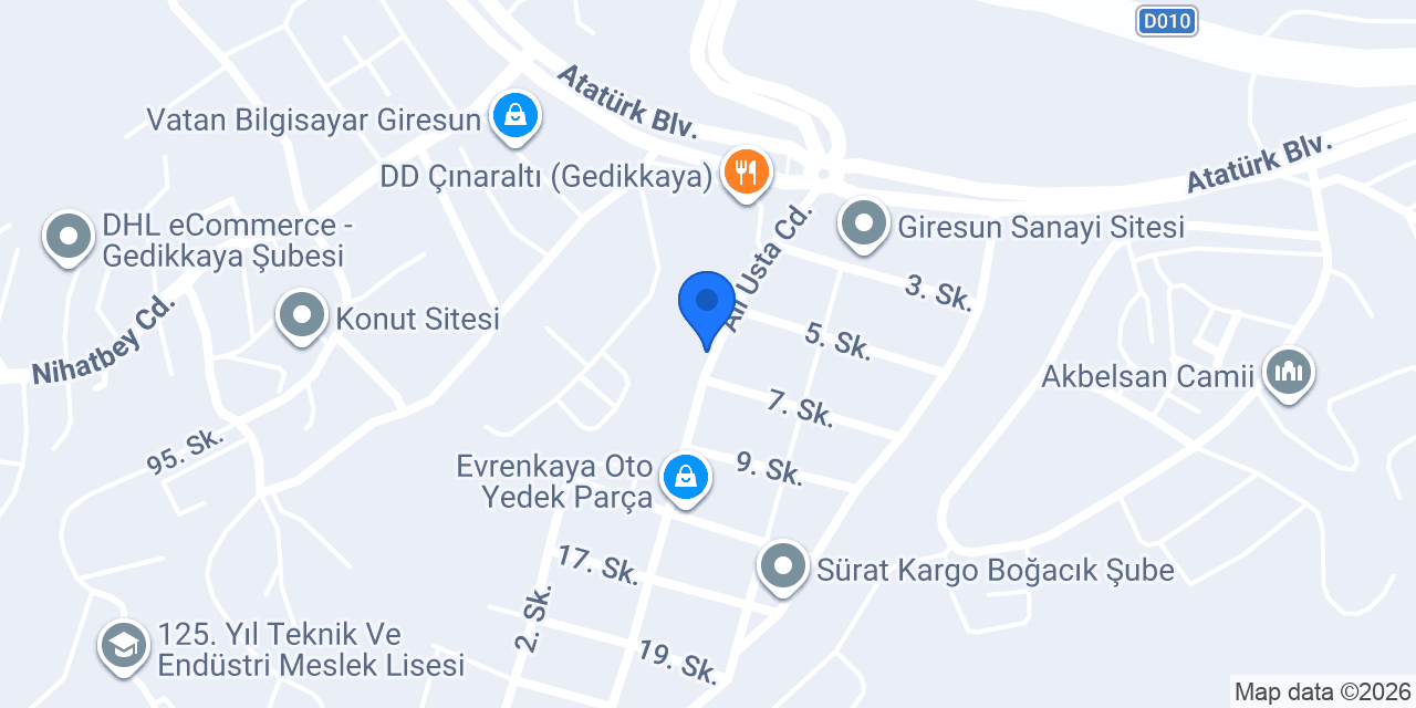 Sanayi Pide Salonu konumu