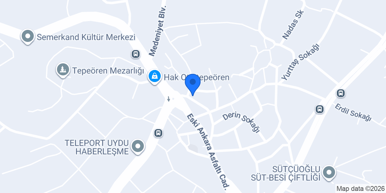Tepeören Elektrik konumu