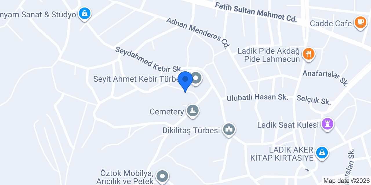 Ladik Halı Yıkama konumu