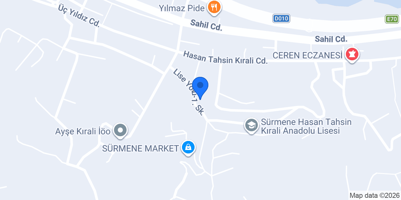 Sürmene Aile Sağlığı Merkezi konumu