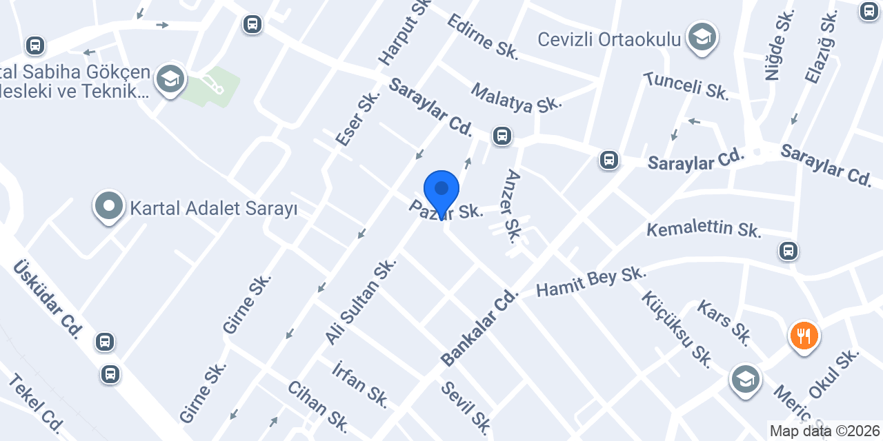 Saray Taksi konumu
