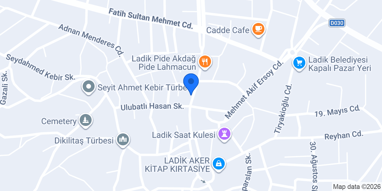 Halkbank Ladik Şubesi konumu