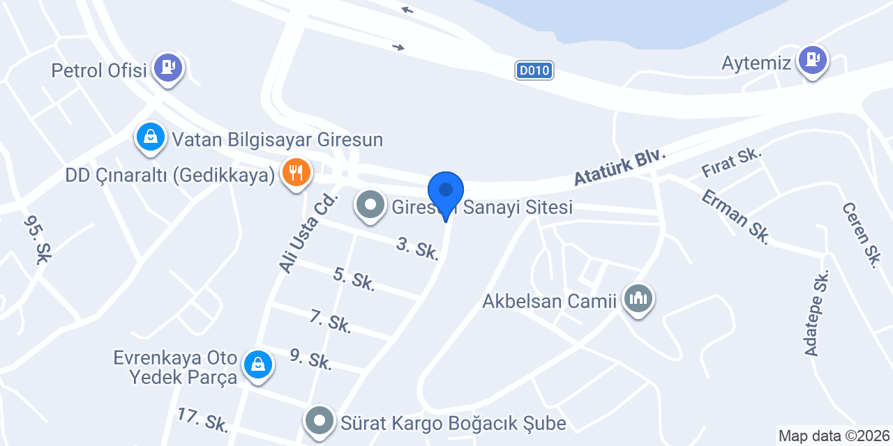 Topaloğlu Ekmek Fırını konumu