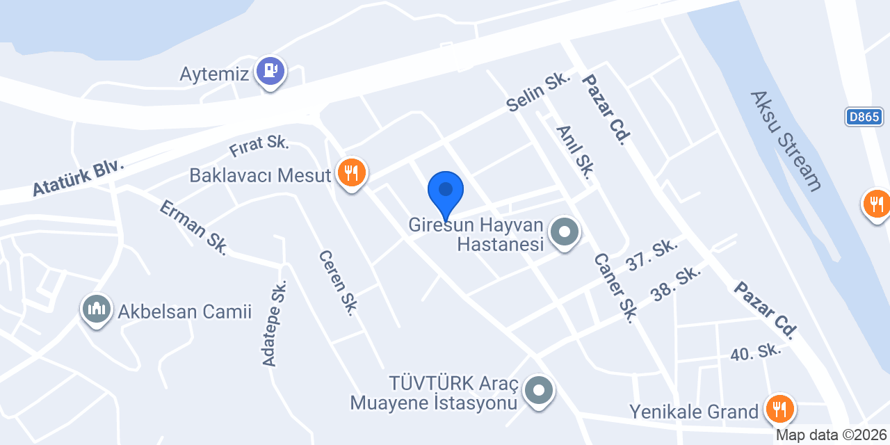 Aksu Mahallesi Muhtarlığı konumu