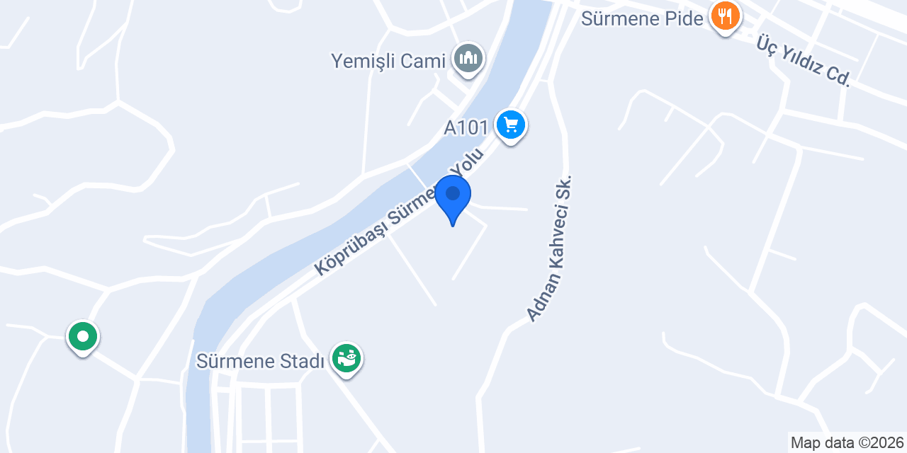 Sürmene Adliyesi konumu