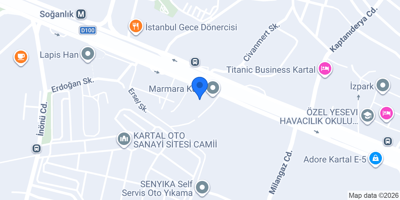 Ergaz Genel Müdürlük konumu