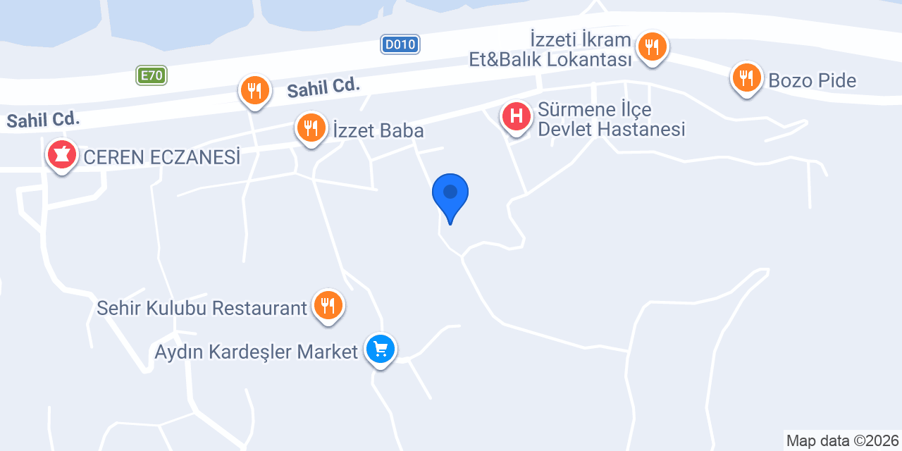 Lüks Sürmene Konutları konumu