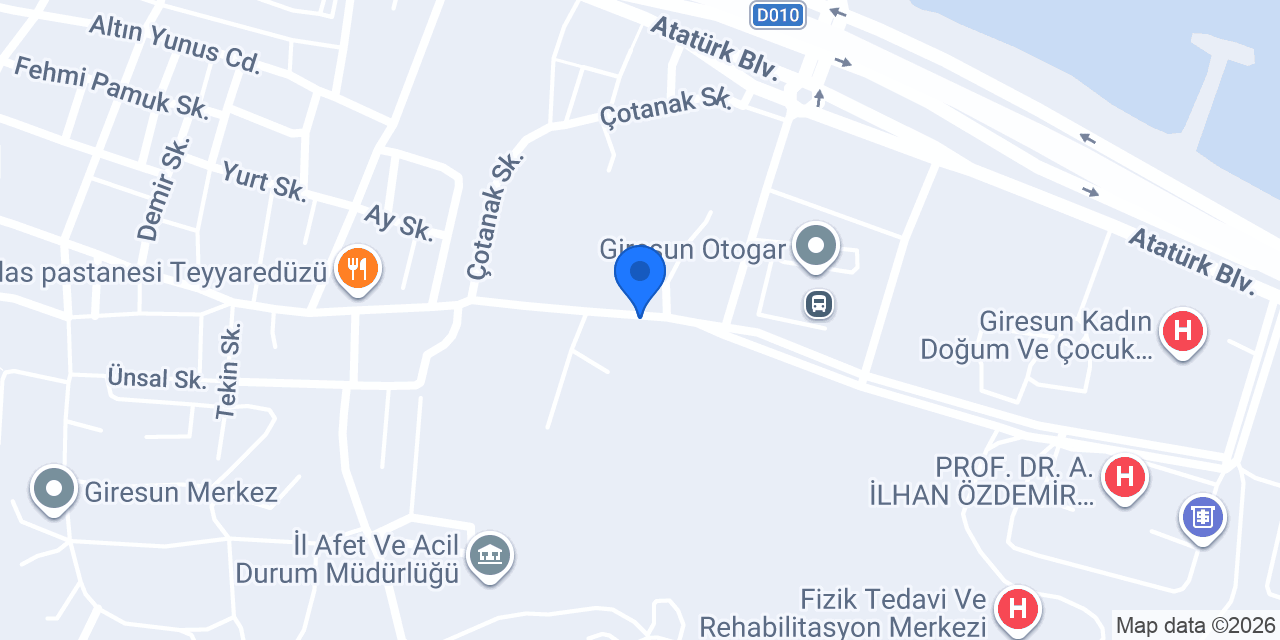 Giresun İl Emniyet Müdürlüğü konumu