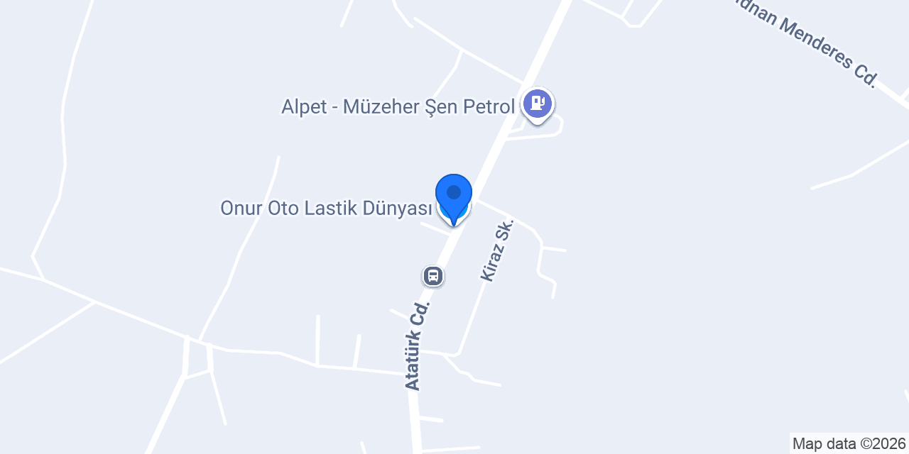 Onur Oto Lastik Dünyası konumu