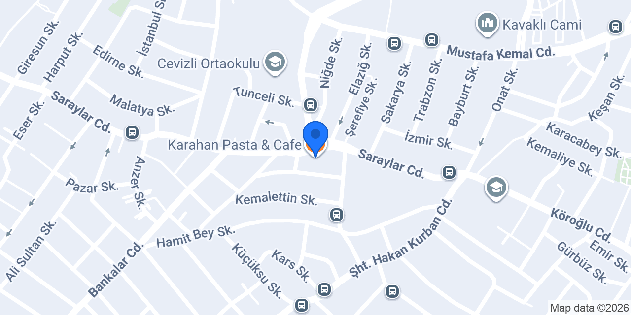 Karahan Pasta & Cafe konumu