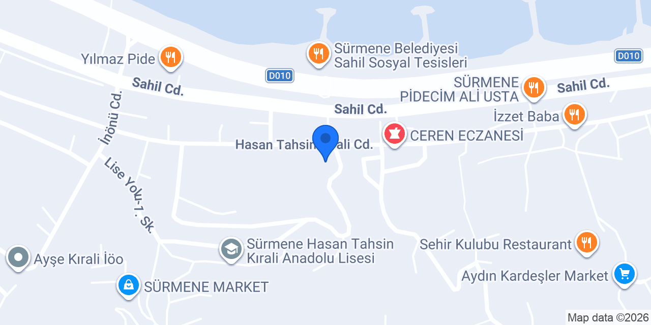 Sürmene Halk Eğitim Merkezi konumu