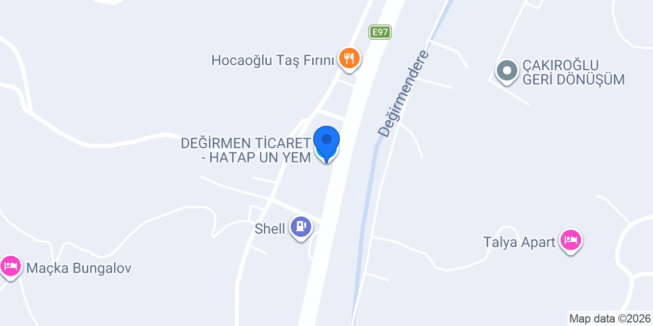 DEĞİRMEN TİCARET - HATAP UN YEM konumu