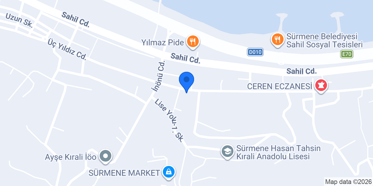 Sürmene Veteriner Kliniği konumu