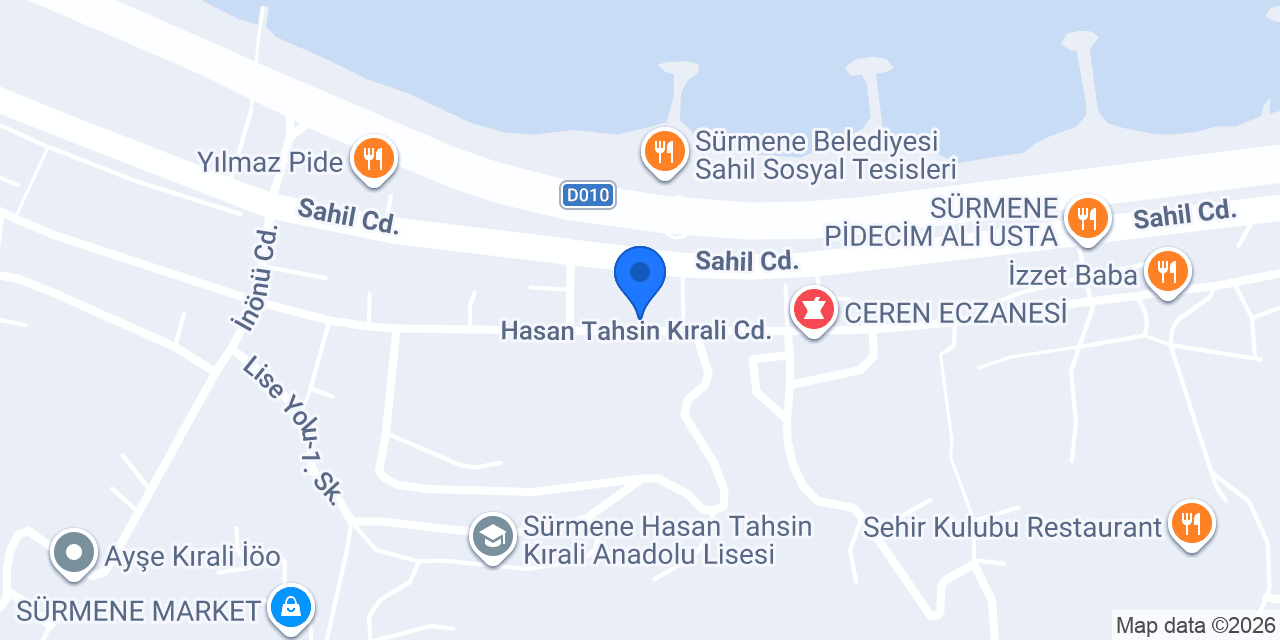 Sürmene Sürücü Kursu konumu