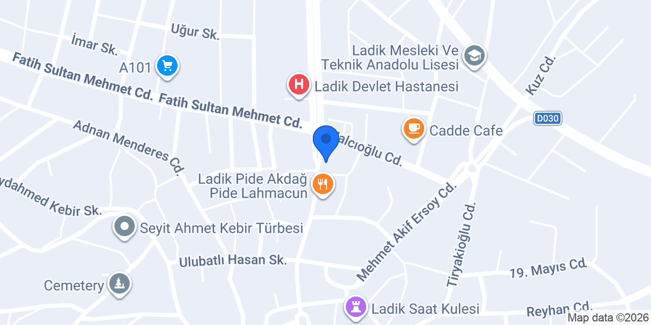 Ladik Simit Fırını konumu