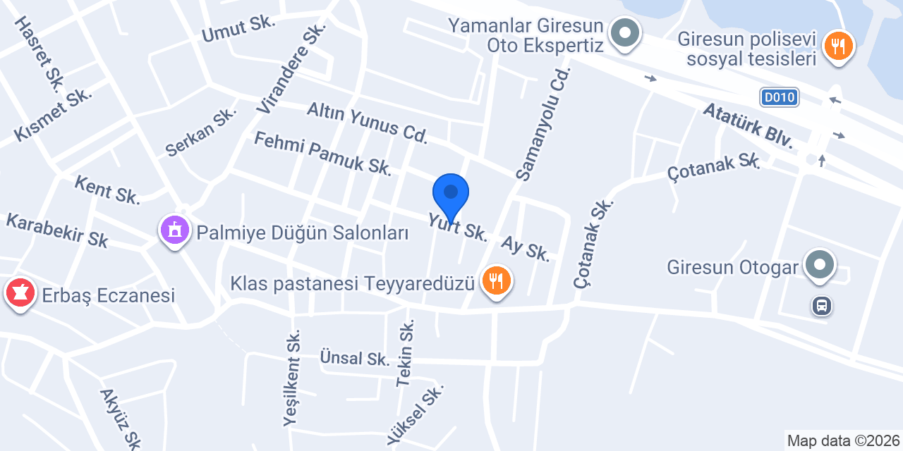 Giresun Cemre Ticaret konumu