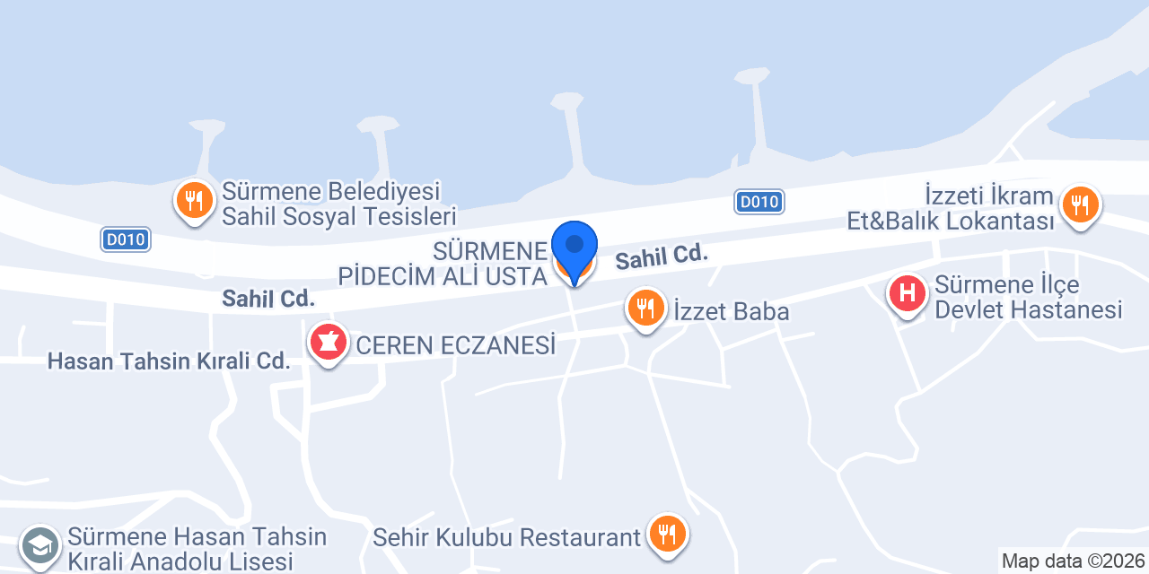 SÜRMENE PİDECİM ALİ USTA konumu