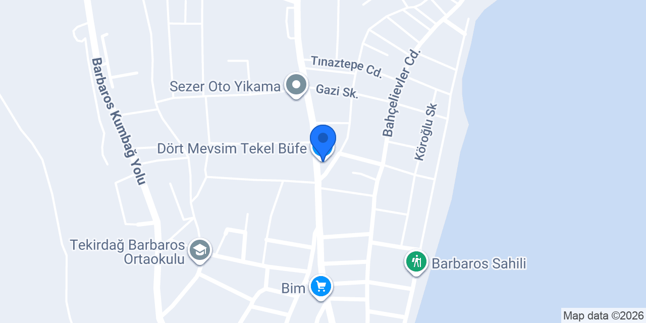 Dört Mevsim Tekel Büfe konumu