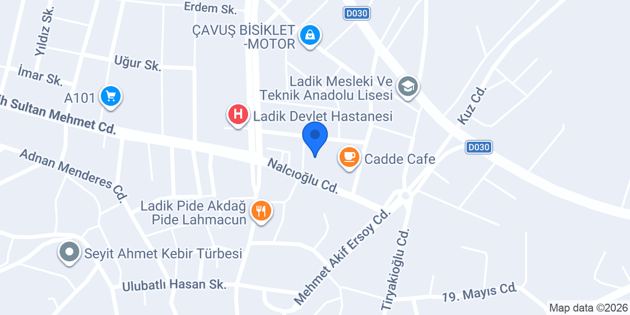 Ladik LİDER TURİZM konumu