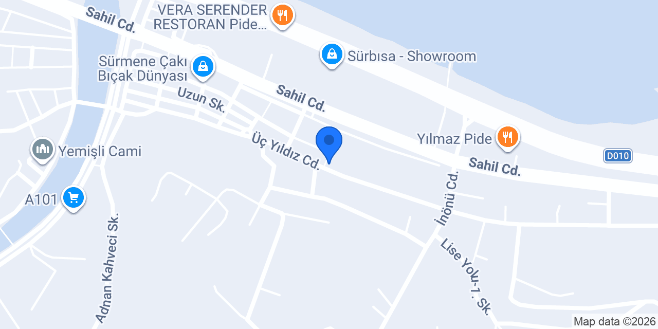 Palet pastanesi Sürmene konumu