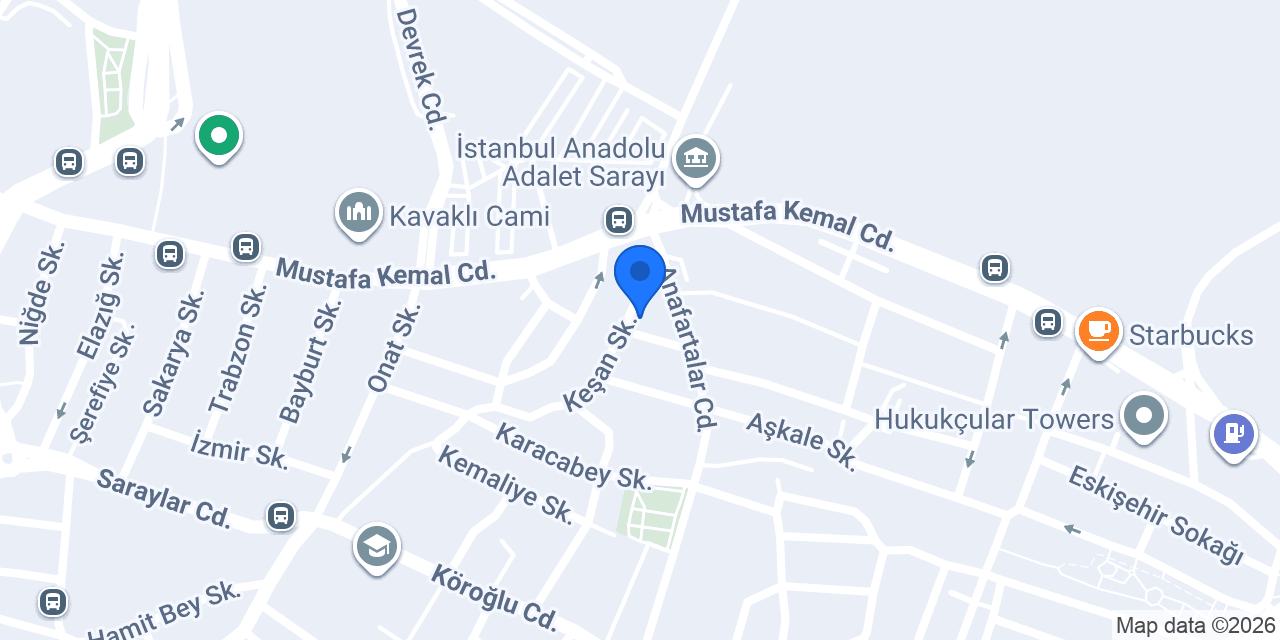Yiğit Avukatlık Bürosu konumu