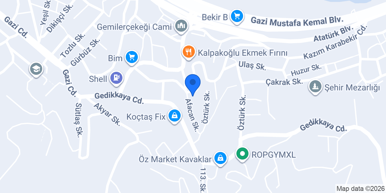 ÖZTÜRK GARAGE konumu