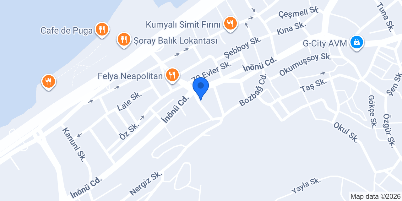 Öztürk Veteriner Kliniği konumu