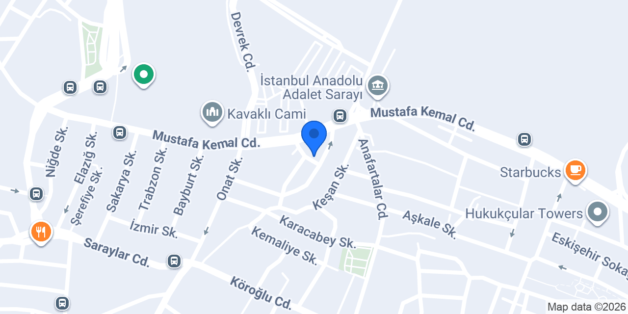 ASLAN HUKUK BÜROSU konumu