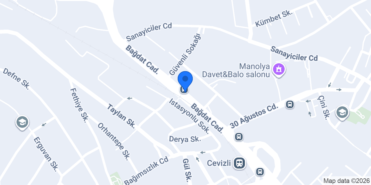 Maltepe Orginal garage (özel servis) konumu