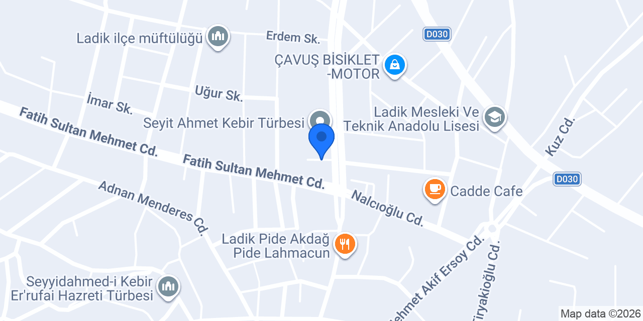 Ladik Devlet Hastanesi konumu