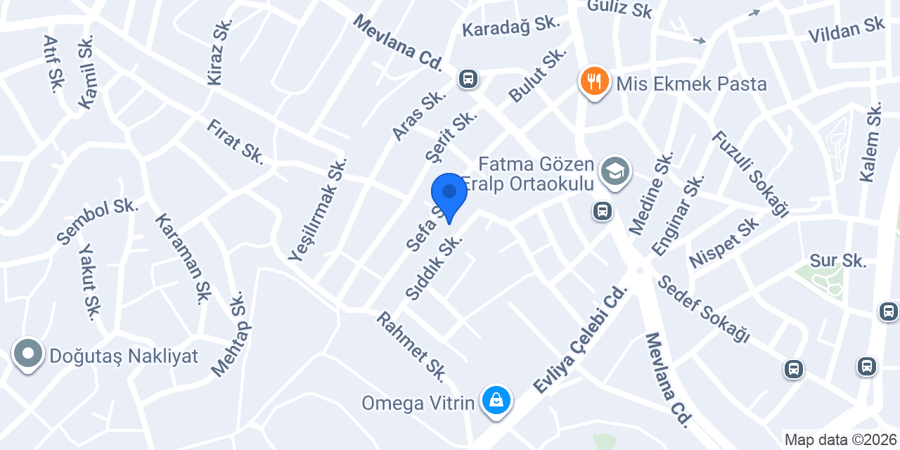 Dervişler Mobilya konumu