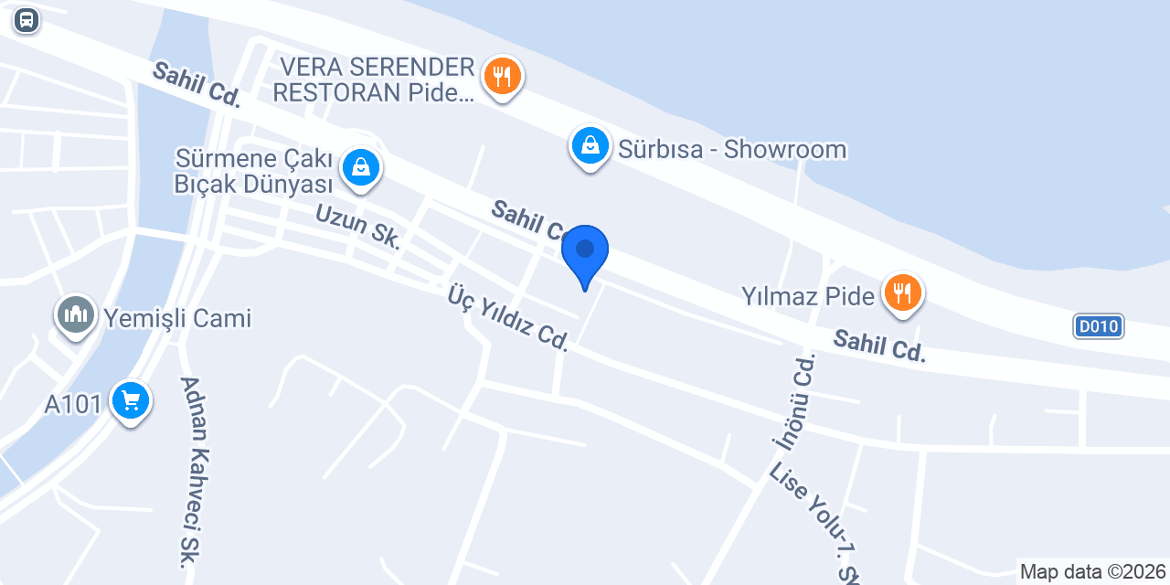 Halkbank Sürmene Şubesi konumu