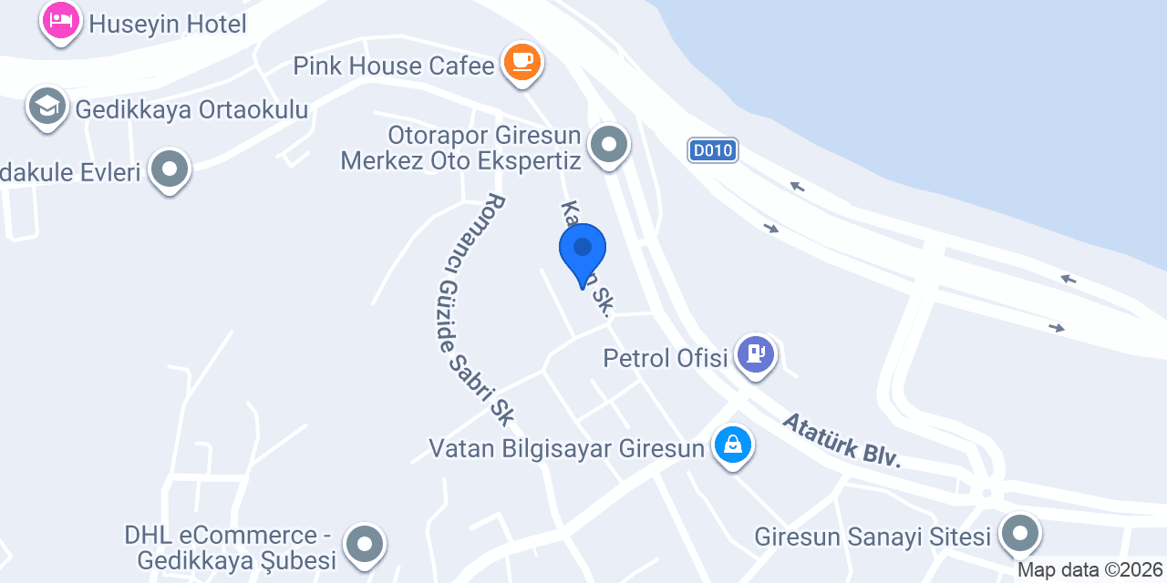 Çeşme Elektrik -Giresun konumu
