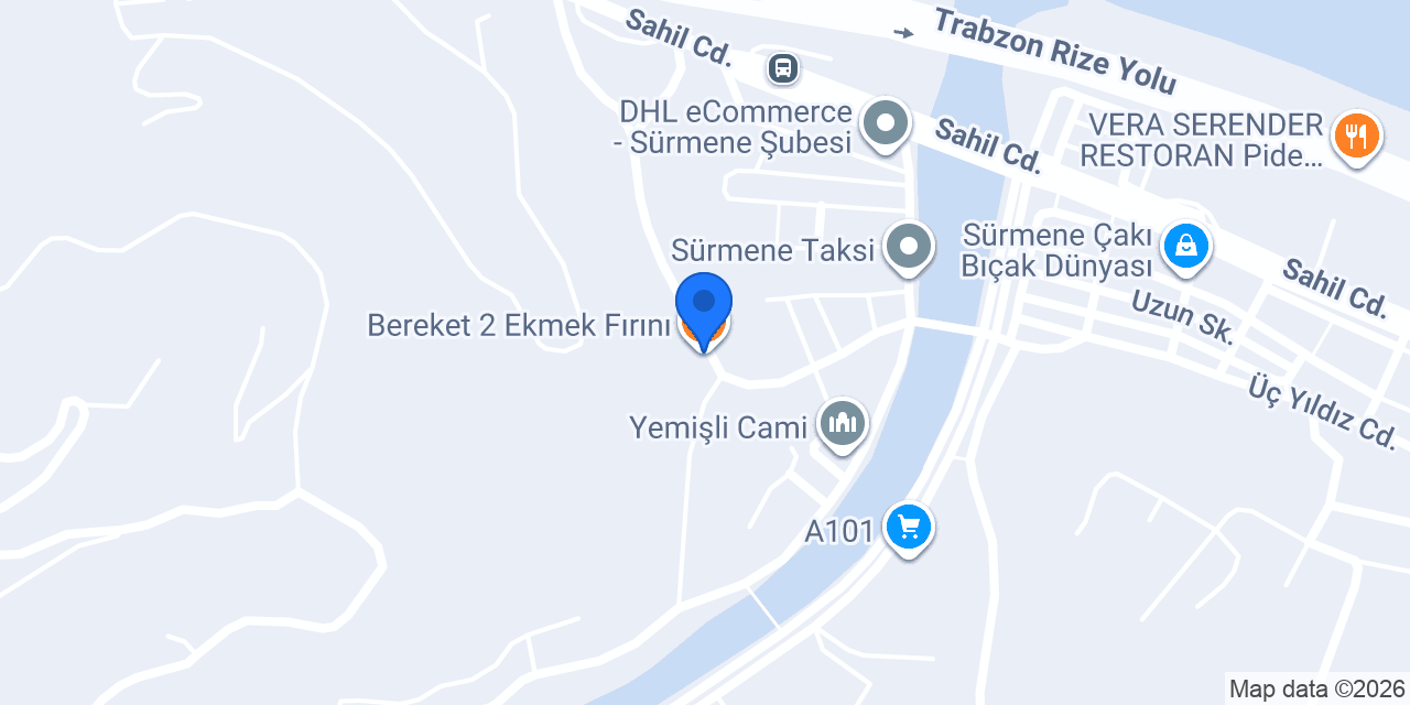 Bereket 2 Ekmek Fırını konumu