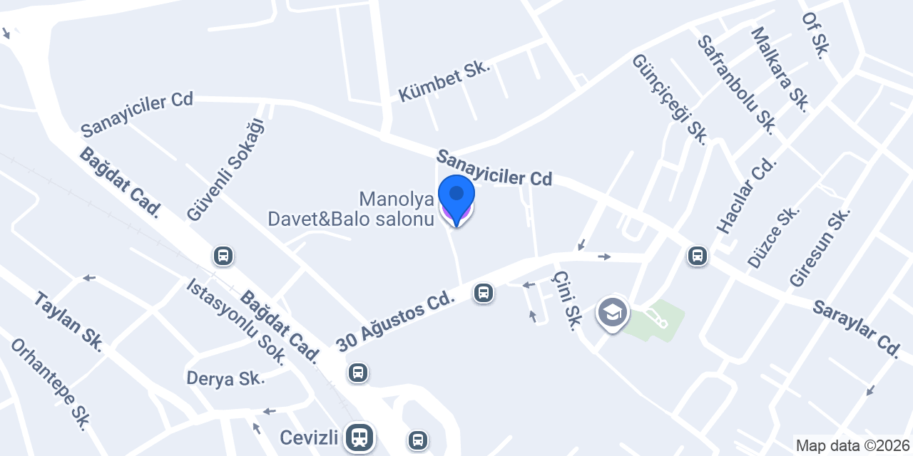 Manolya Davet&Balo salonu konumu