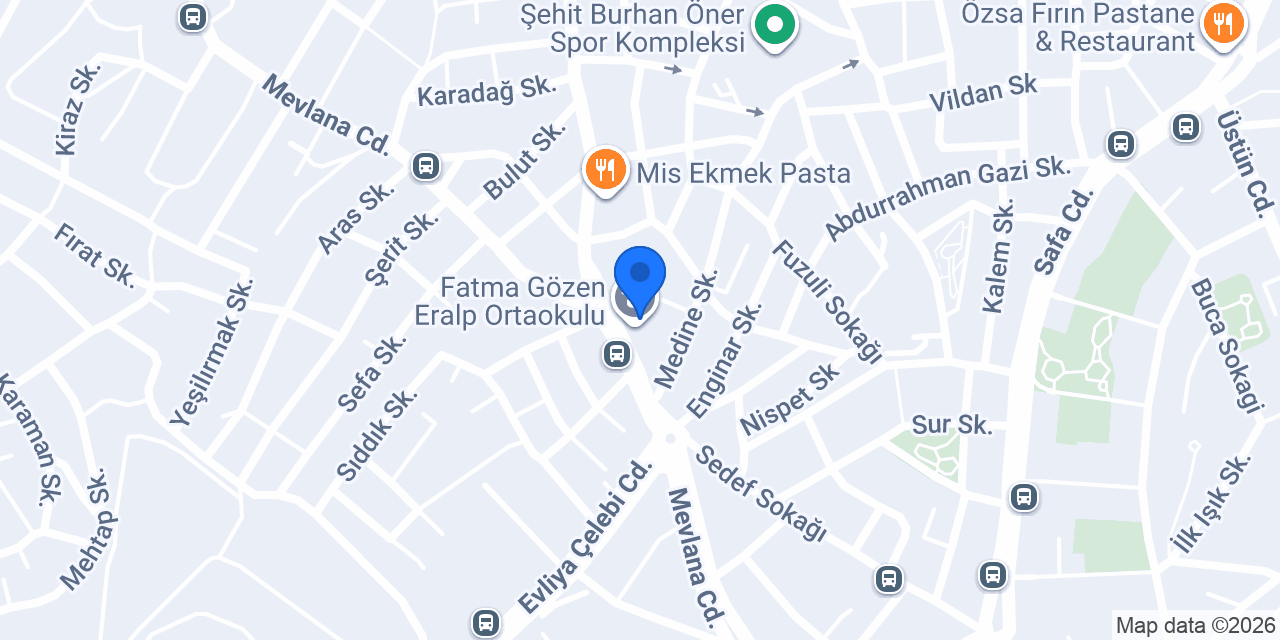 Fatma Gözen Eralp Ortaokulu konumu