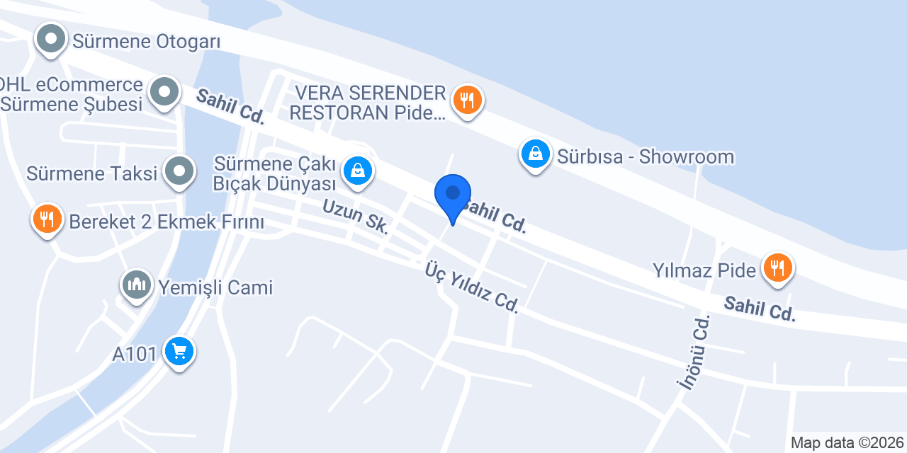 Gündoğdu Mobilya Sürmene konumu