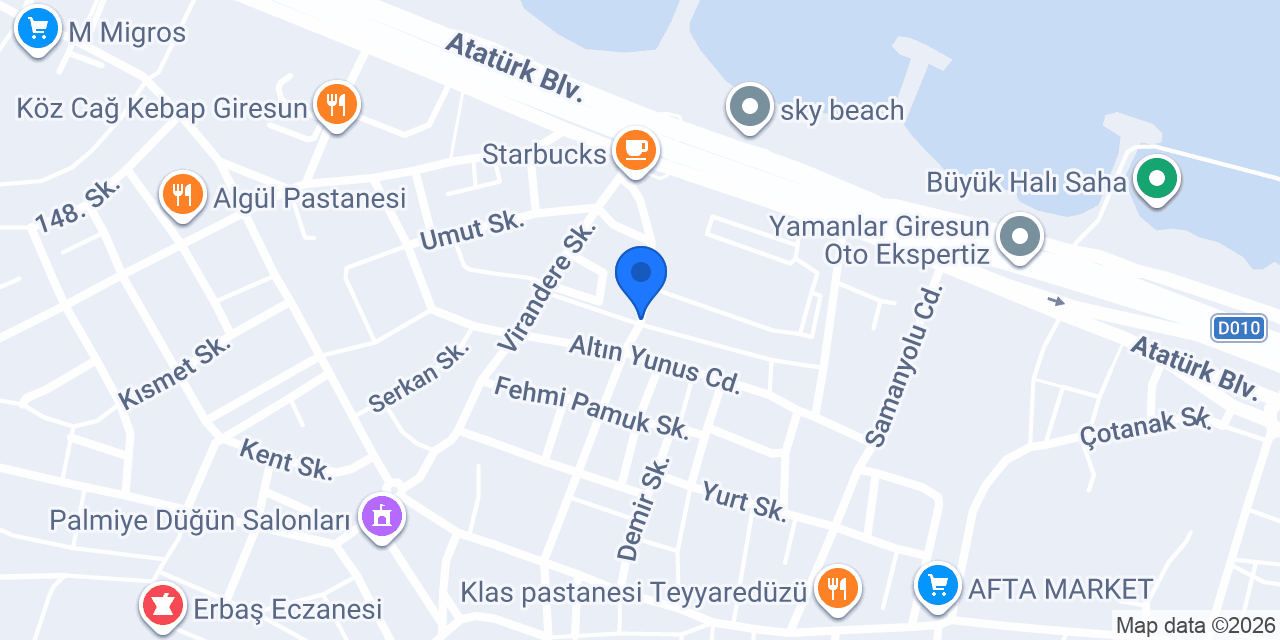 Saç Tasarım konumu