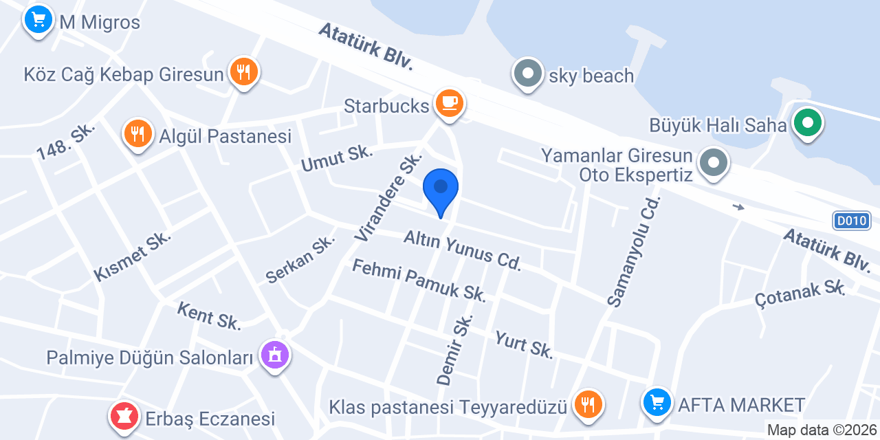 Saka Su Giresun konumu